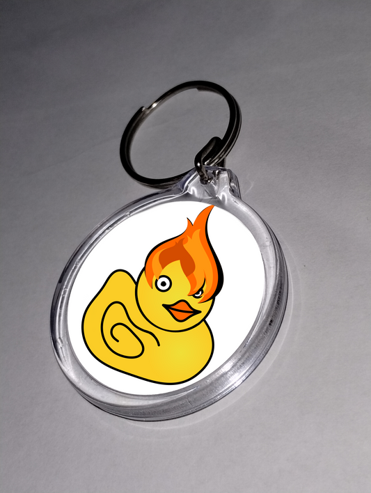 Keychain Duck Flame